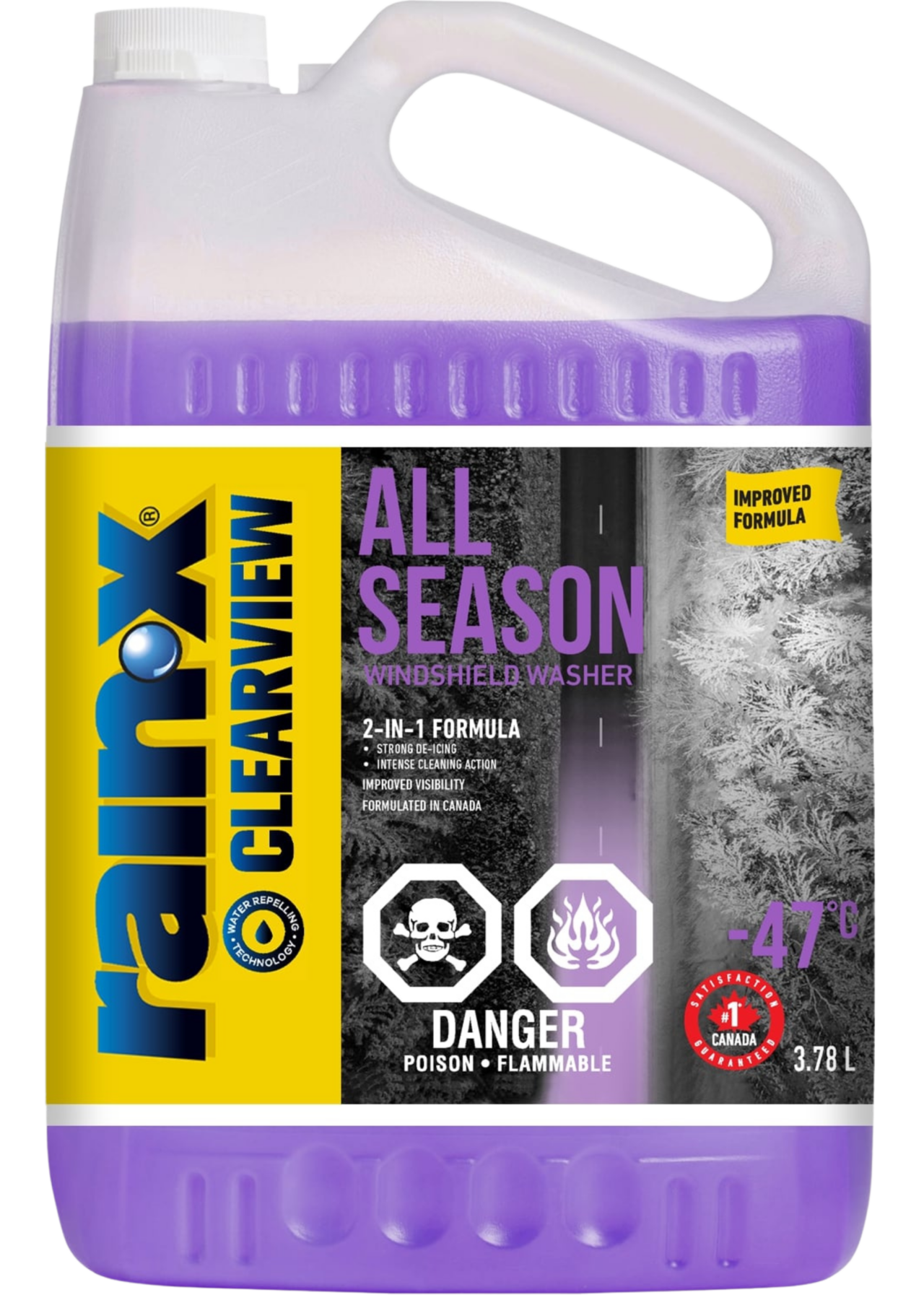 All Season Windshield Washer Fluid RainX Clearview