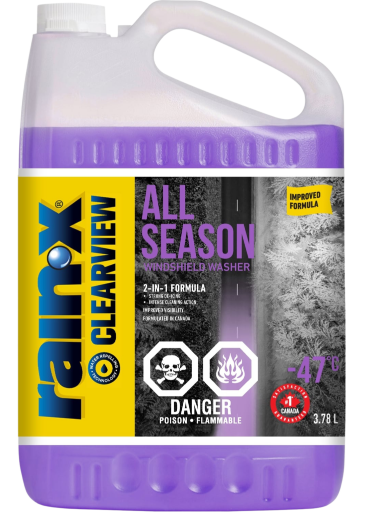 All Season Windshield Washer Fluid RainX Clearview