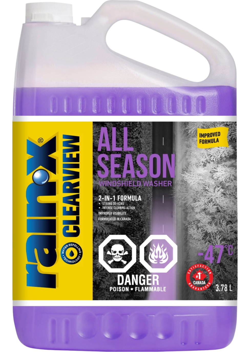 All Season Windshield Washer Fluid RainX Clearview